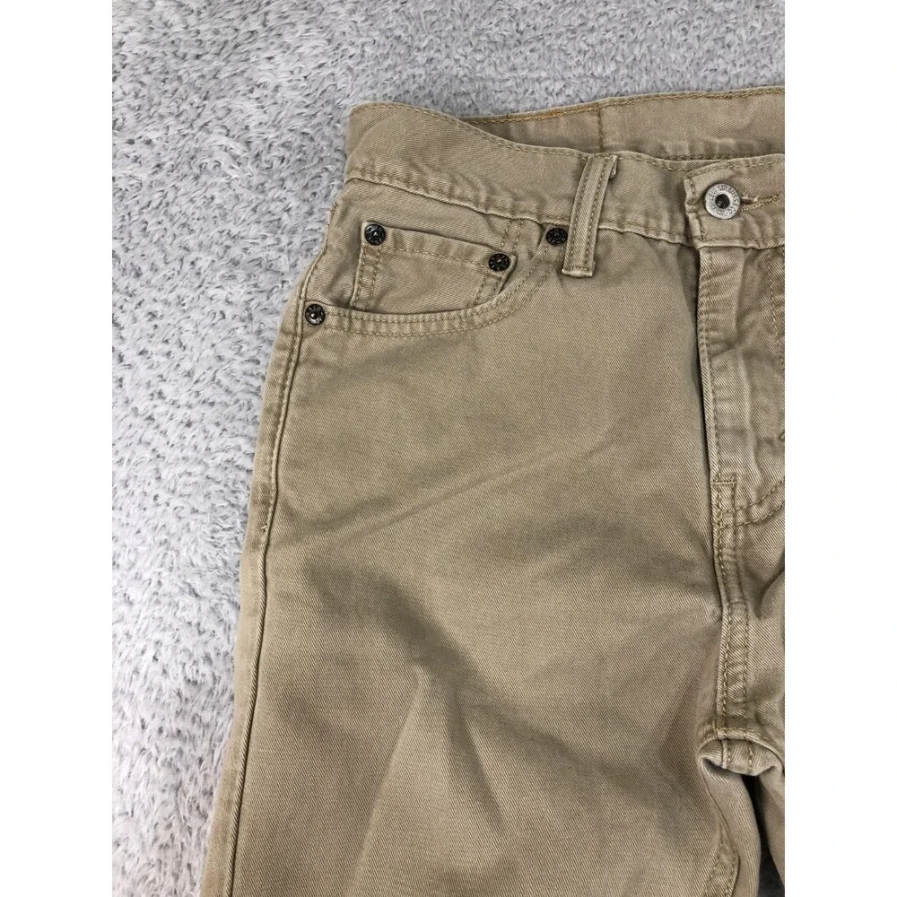 Levi's 510 Jeans Mens Size 28x30 (Tag 28x32) Brown Skinny Denim